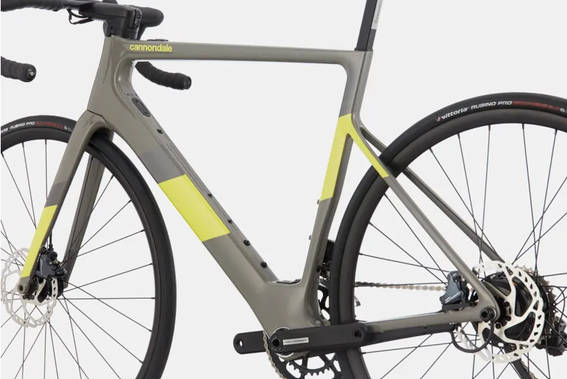 2021 Cannondale SuperSix EVO Neo 2 eRoad Bike in Grey-2